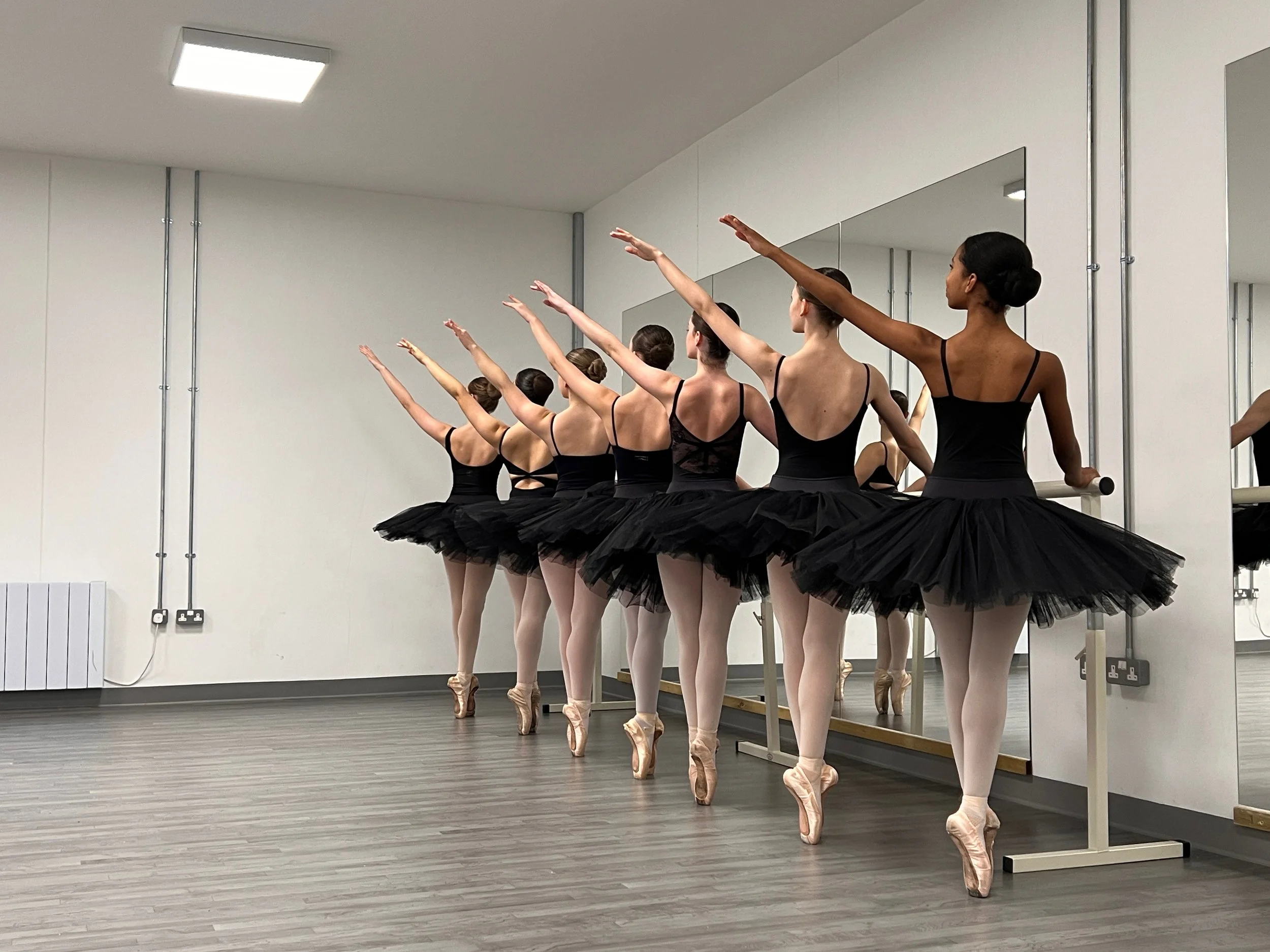 Welcoming Sway dance studio interior with a comfortable lounge area